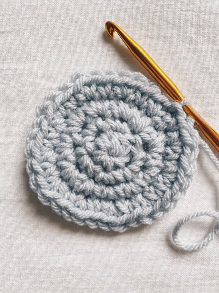 single crochet round circle stitches