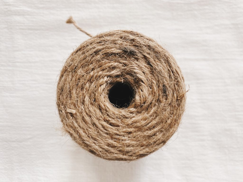 rustic natural jute twine