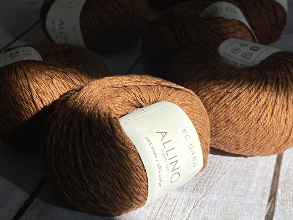 BC Garn Allino Unicolor CL 18 Nougat Brown 50% Linen & 50% Cotton