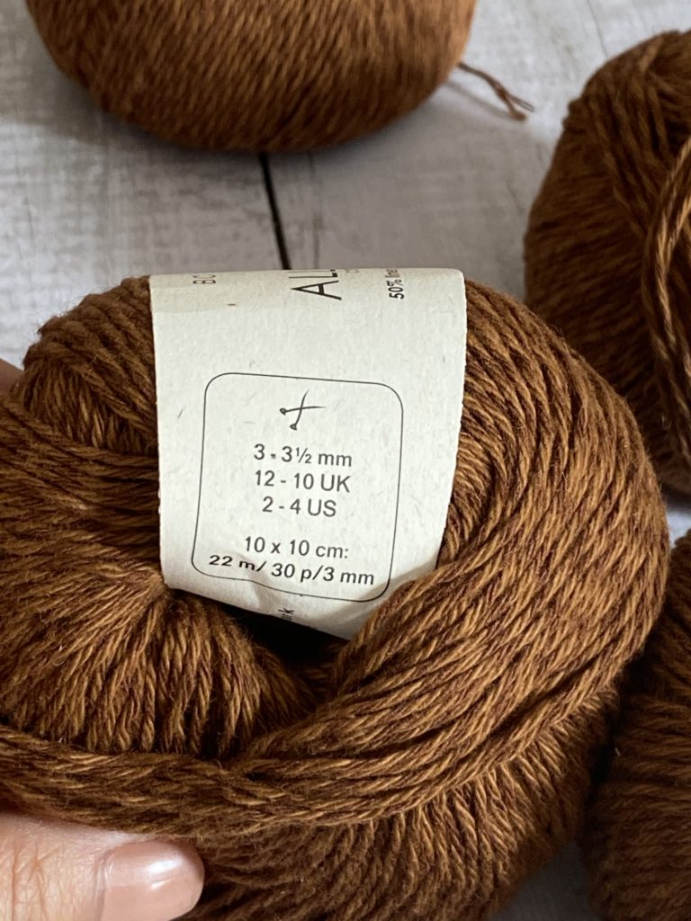 BC Garn Allino Unicolor CL 18 Nougat Brown 50% Linen & 50% Cotton