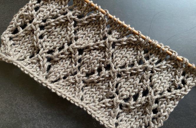 How to knit The Openwork Diamond Pattern